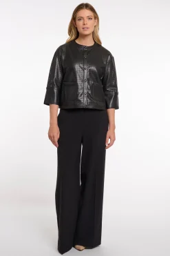 Abou Black Perforated Jacket