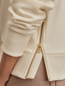 Addelyn Ivory Sweat Shirt Top