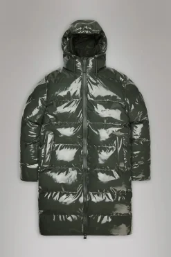 Alta Long Puffer Jacket in Swamp