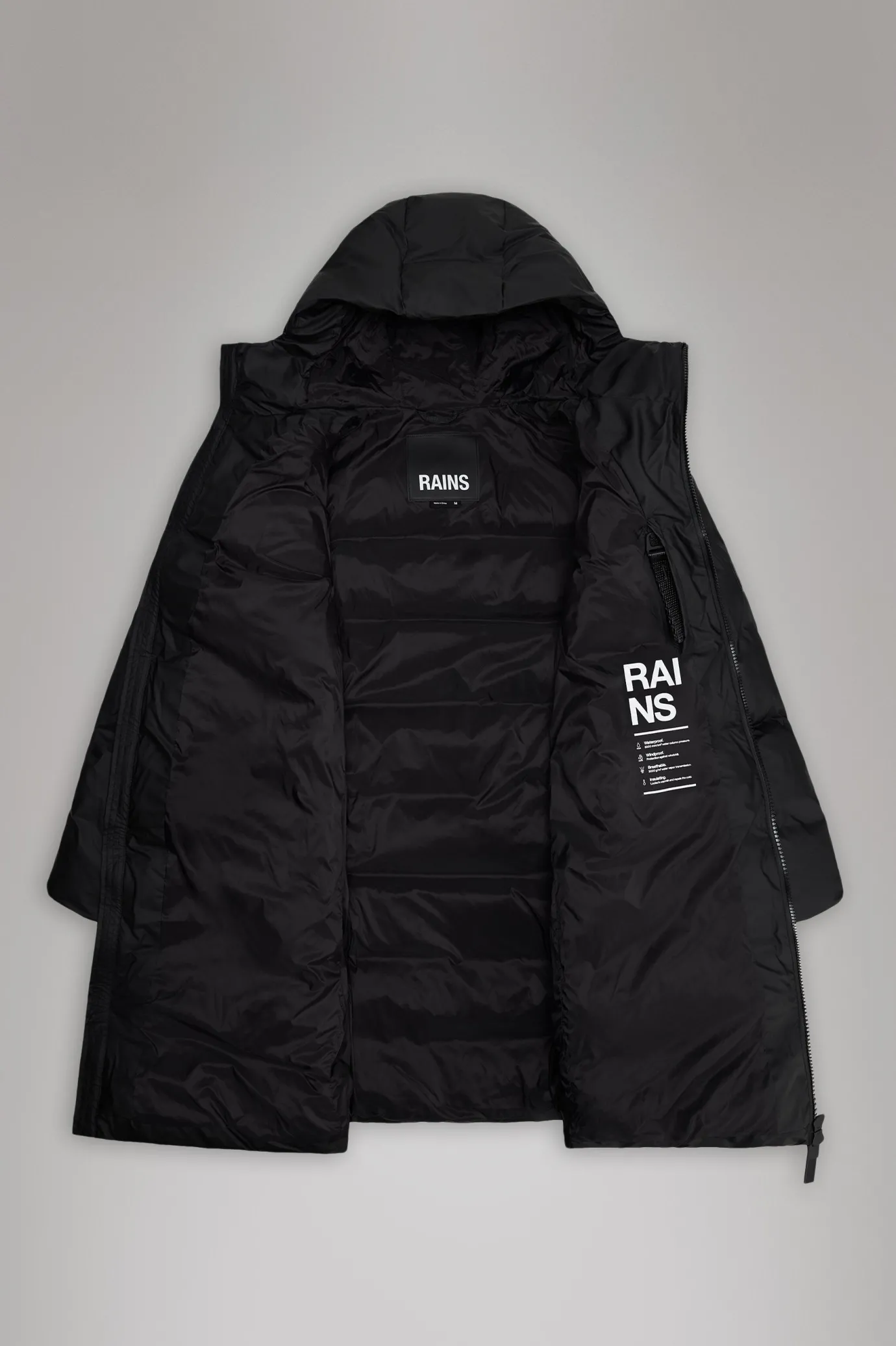 Alta Long Puffer Jacket in Swamp