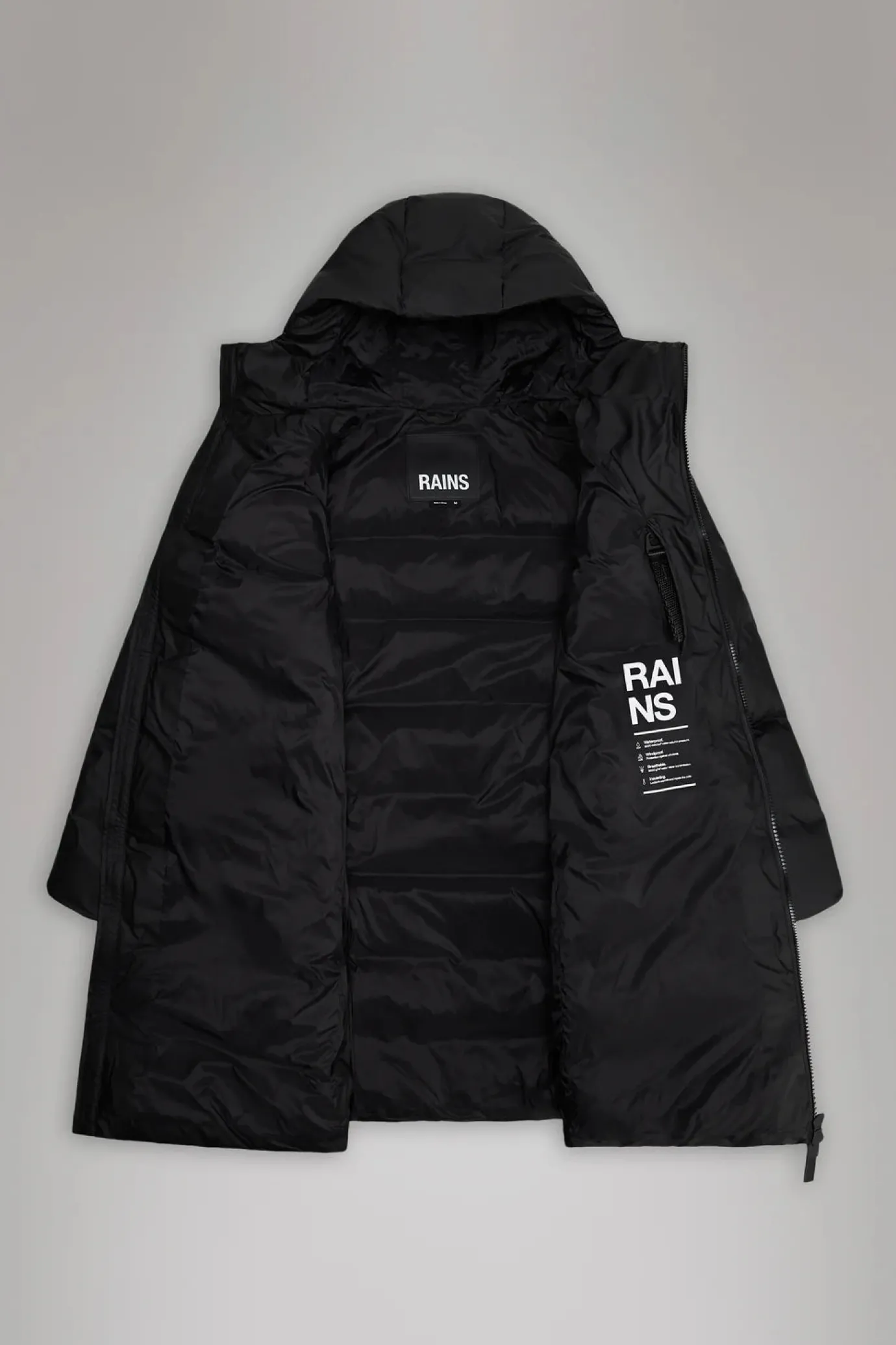 Alta Long Puffer Jacket in Swamp