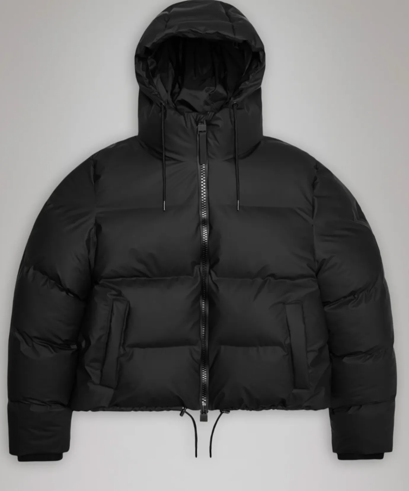 Alta Short Puffer Jacket in Black