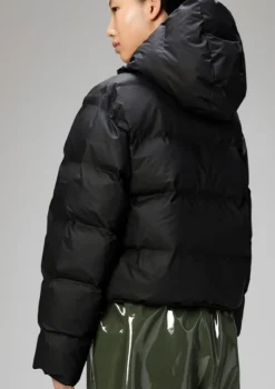 Alta Short Puffer Jacket in Black
