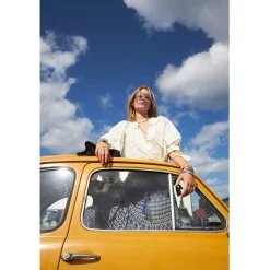 Alvi Creme Print Blouse