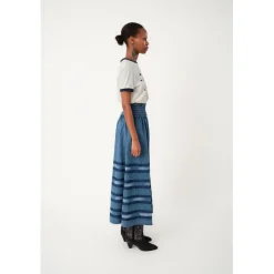 Amond Denim Maxi Skirt