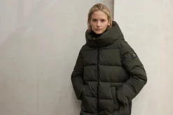 Aranda Black Puffer Coat