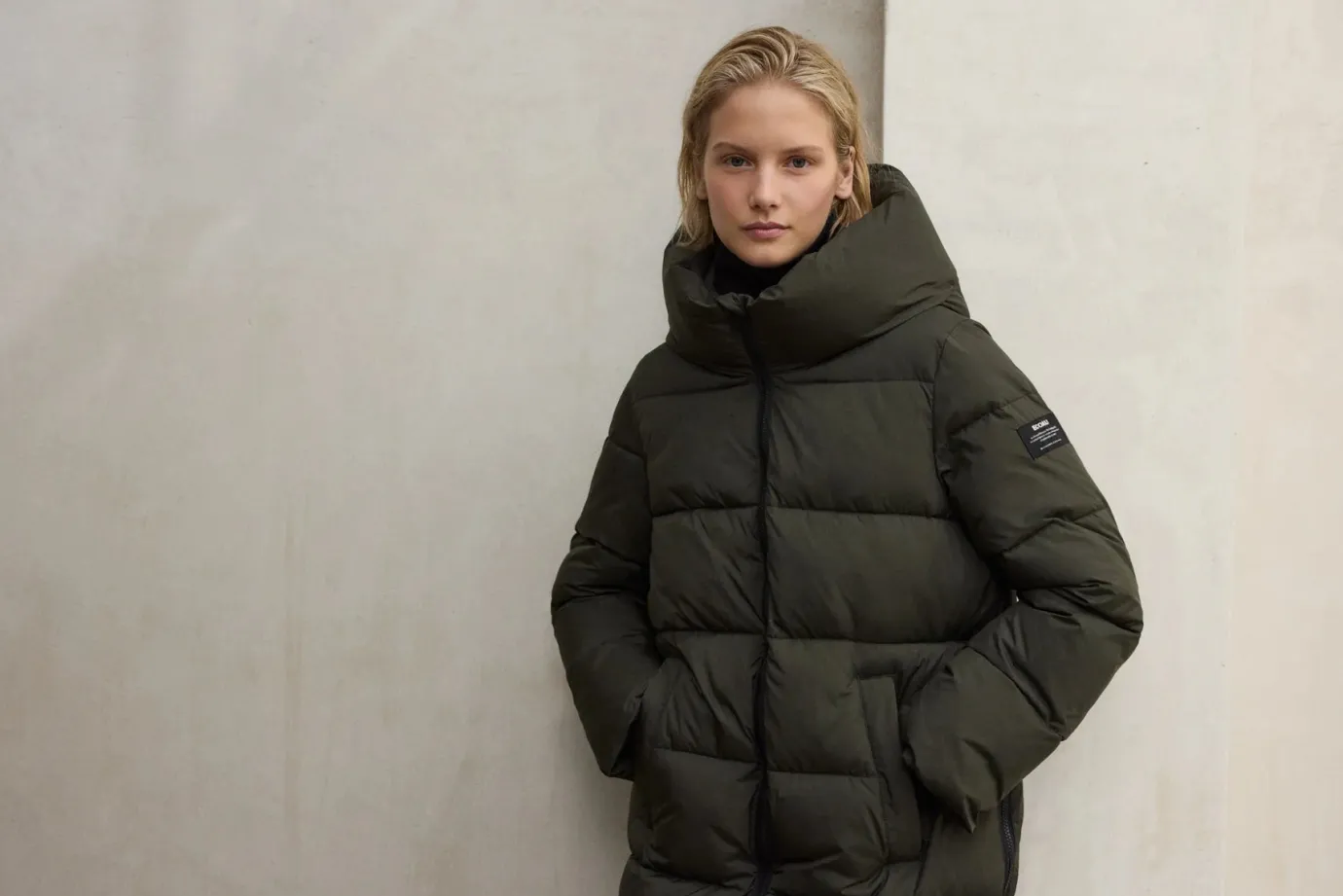 Aranda Black Puffer Coat
