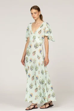 Aster Pistacia Vera Silk Dress