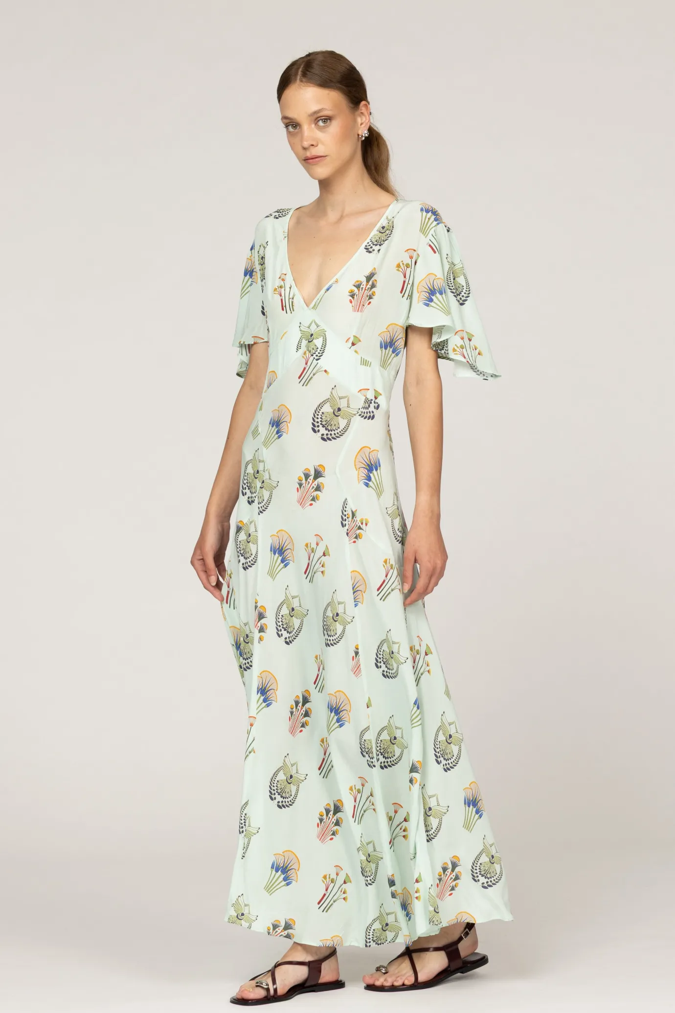 Aster Pistacia Vera Silk Dress