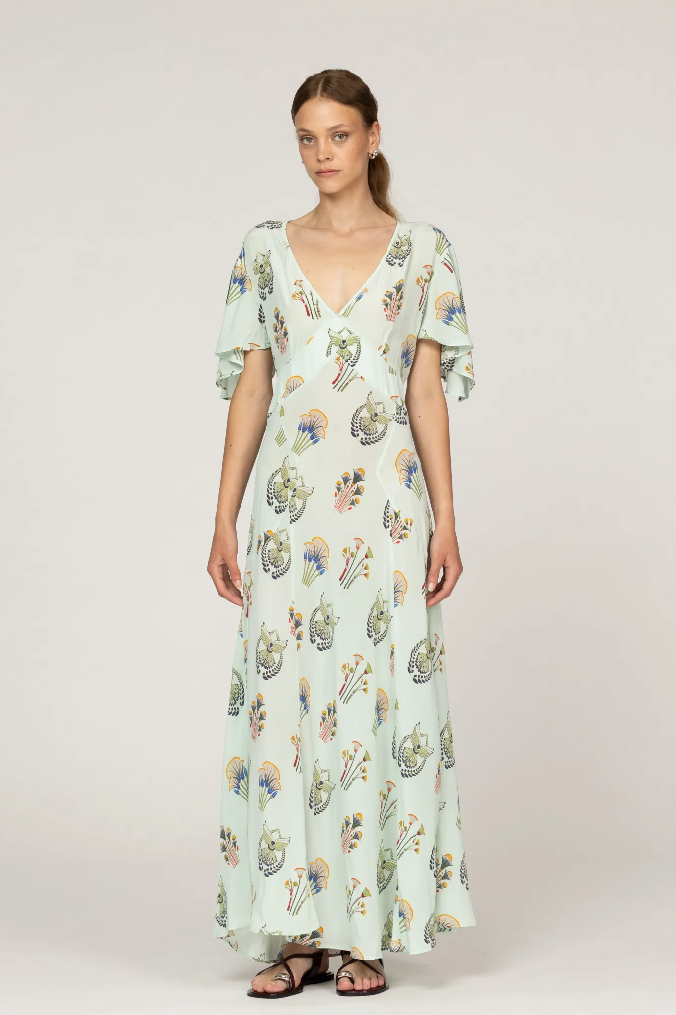Aster Pistacia Vera Silk Dress