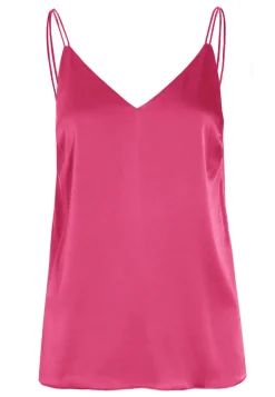 Avena Silk Tank in Fushia pink