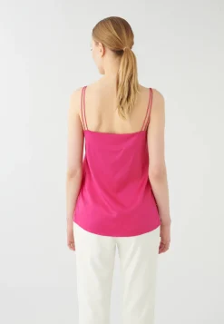 Avena Silk Tank in Fushia pink