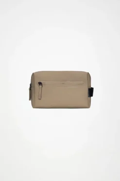 Beige Two zip Washbag