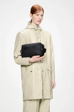 Beige Two zip Washbag