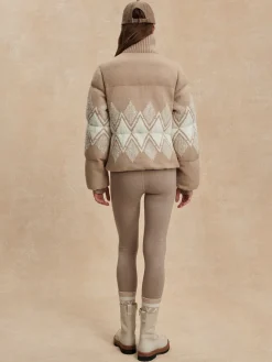 Belinda Knit Light Taupe Puffer