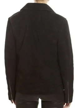 Black Biker Suede Jacket