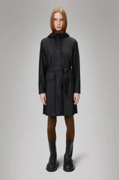 Black Curve W Long Jacket