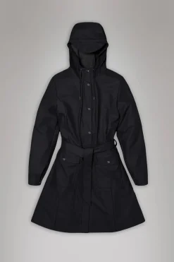 Black Curve W Long Jacket