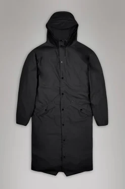 Black Longer Raincoat