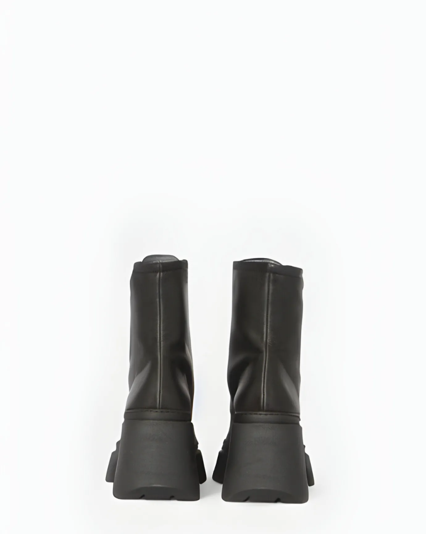 Black Suede Front Zip Boot