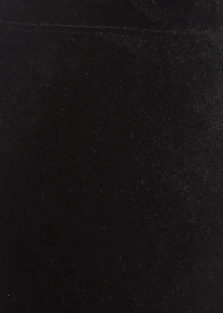 Black Velvet Leggings