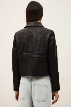 Borfeo Black Leather Jacket