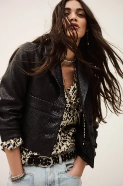 Borfeo Black Leather Jacket