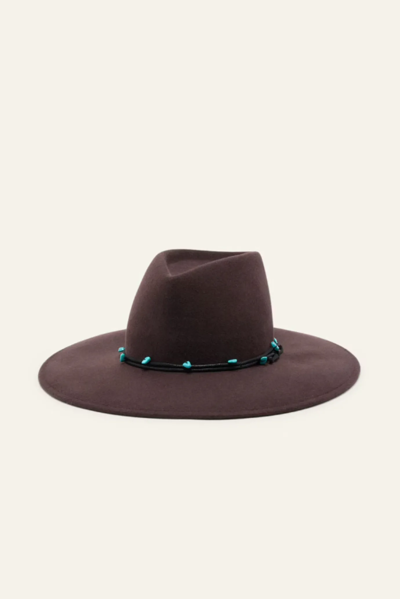 Brown Huston Hat Wide-Brimmed Hat