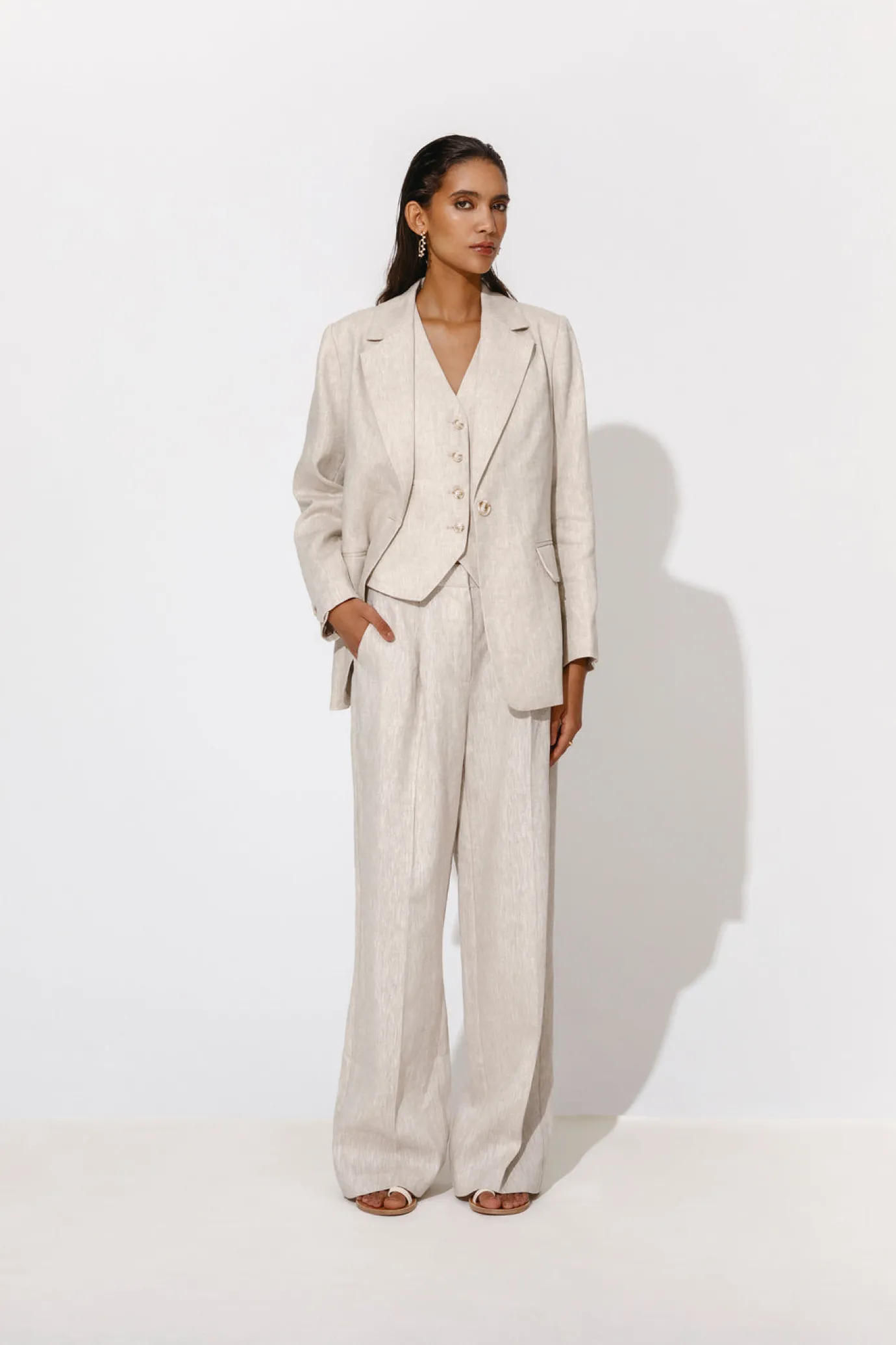 Carlotta Vanilla Linen Pants