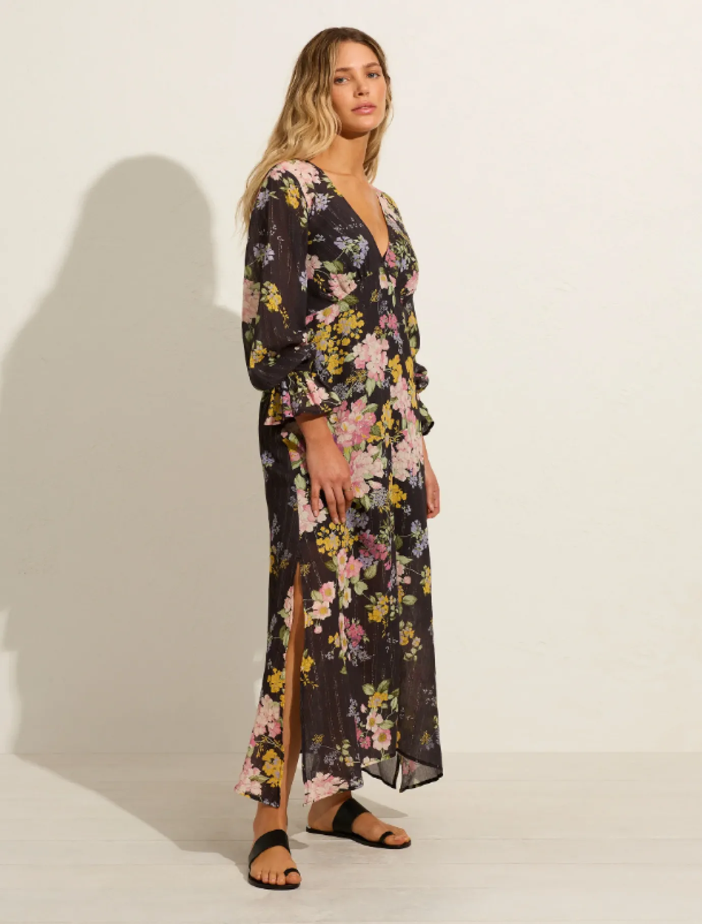 Charlotte Charcoal Maxi Dress