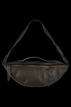 Chocolate Brown "Blue" Leather Bumbag