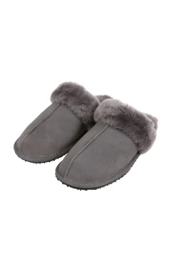 Classic Dark Grey Sheepskin Slippers