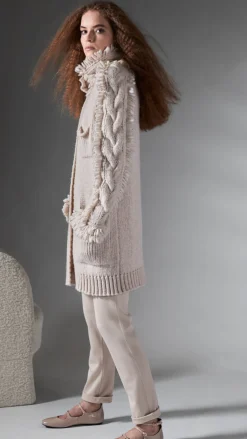 Cream Chunky Cardigan Coat