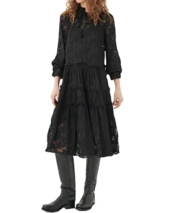Dea Kudibal Viola 'Black Ruffle Dress'