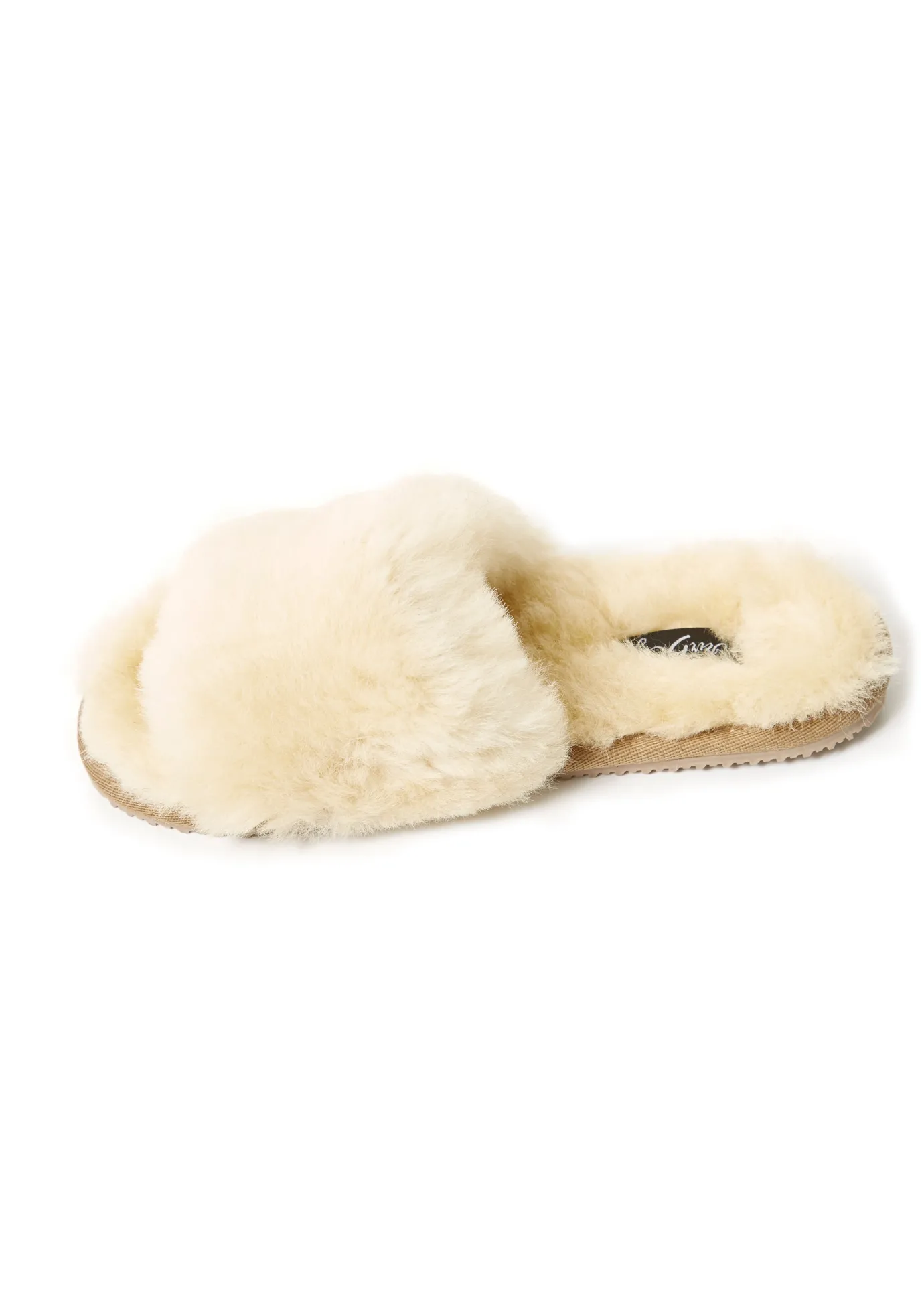Deep Classic Cream Luxury Sheepskin Slipper Slides