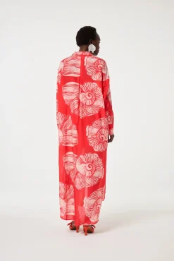 Denis Red Shelley Dress