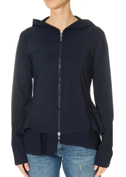 ELLi Kurz Hooded Jacket Navy