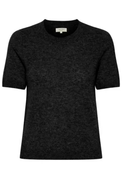 Everlotta Black Short Sleeve Cashmere Sweater