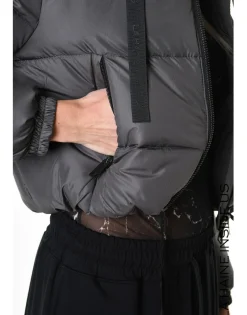 Fango Grey Down Puffer Jacket