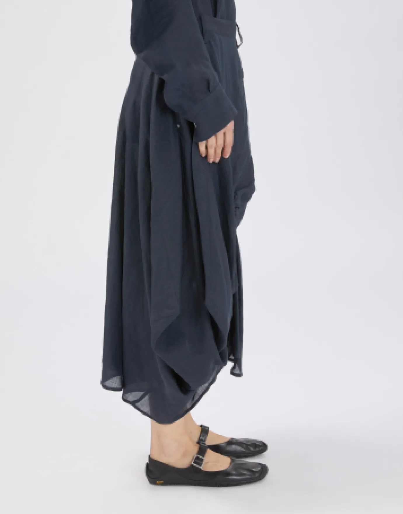 Fitzroy Navy Linen Skirt