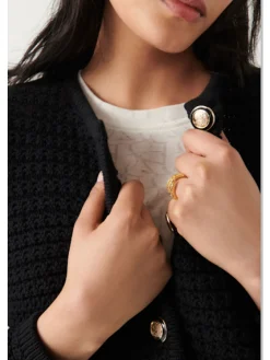 Gaspard Black Knit Cardigan