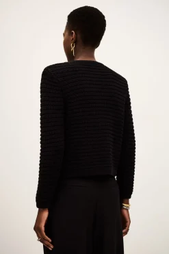 Gaspard Black Knit Cardigan