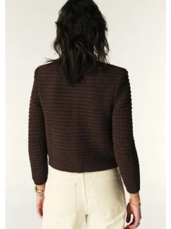 Gaspard Chocolate Knit Cardigan