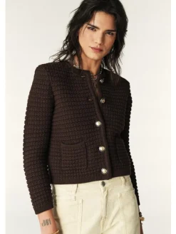 Gaspard Chocolate Knit Cardigan