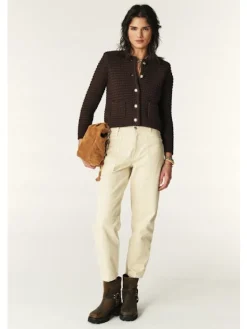 Gaspard Chocolate Knit Cardigan