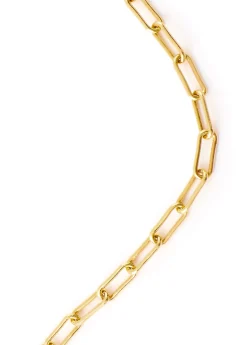 Gold Thick Rectangular Chain Necklace