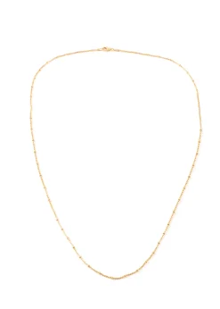 Gold Thin Ball Chain Necklace