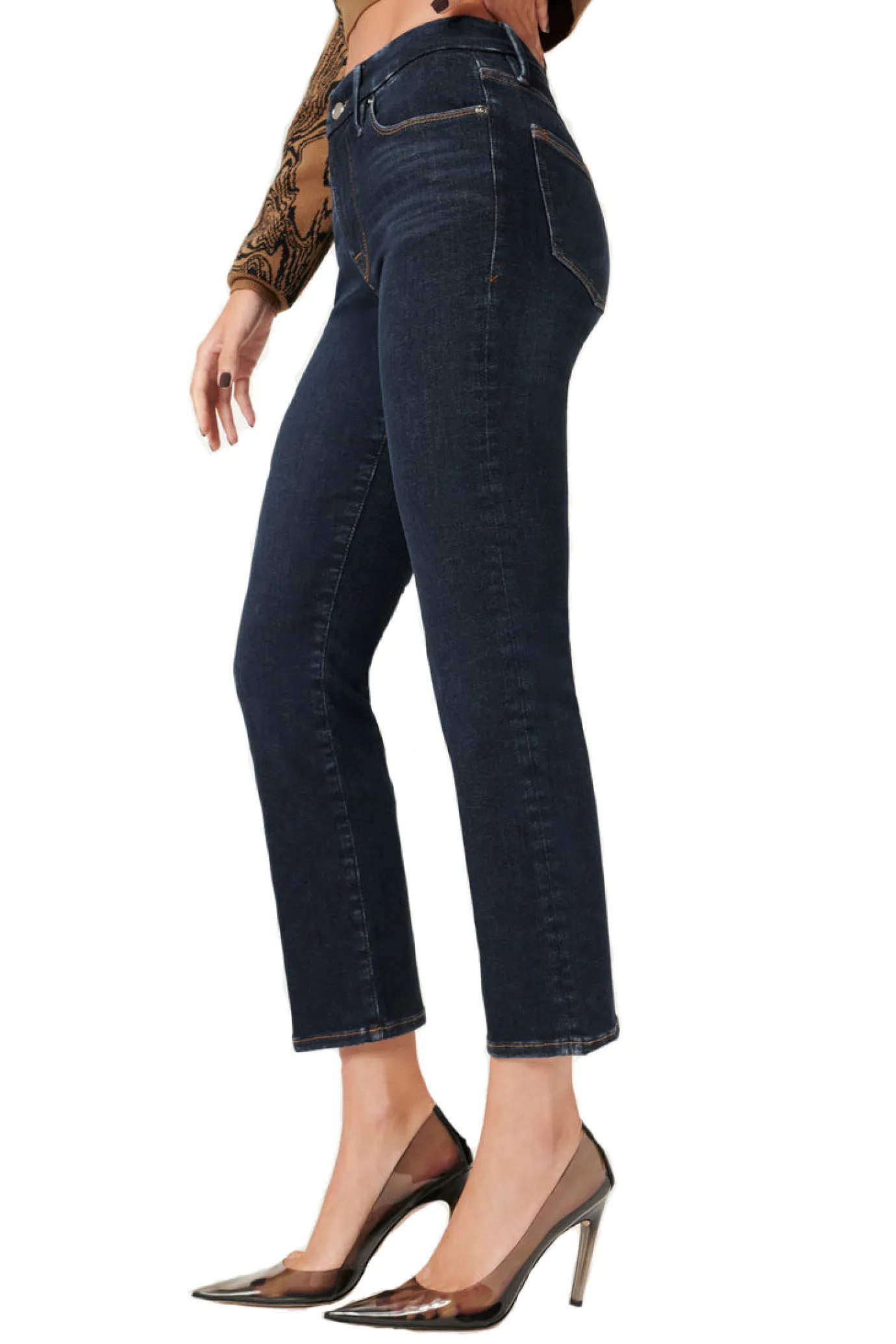 Good American Always Fits Good Straight Blue