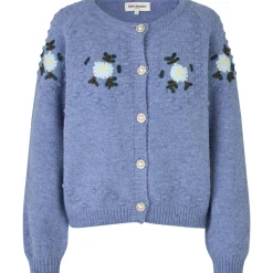 Gracelynn Blue Melange Knit Cardigan