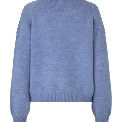 Gracelynn Blue Melange Knit Cardigan